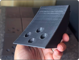 3D printed dark finish part